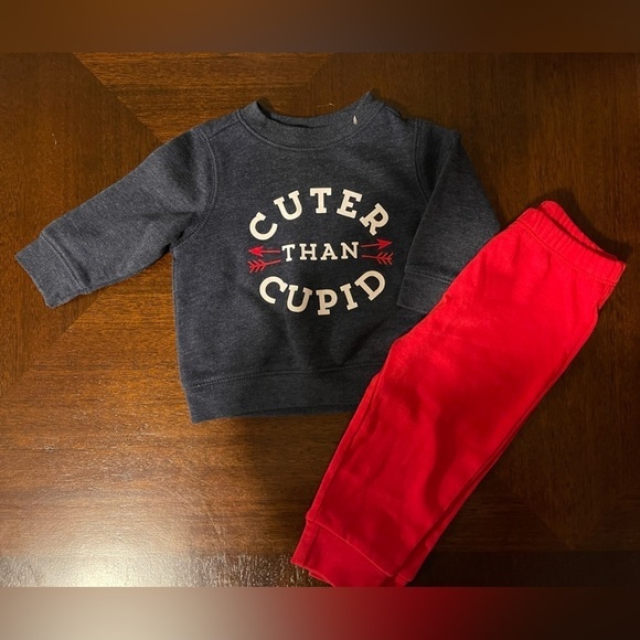Old Navy Other - Old Navy / Amazon Brand | (2) Valentine’s Day piece outfit | baby boy 3-6 mo